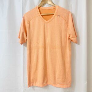 Lululemon Orange Metal Vent Tech Short Sleeve Medium